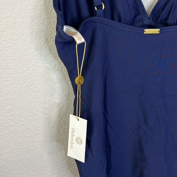 Helen Jon Olivia Navy One Piece Swimsuit Size S - Picture 10 of 16